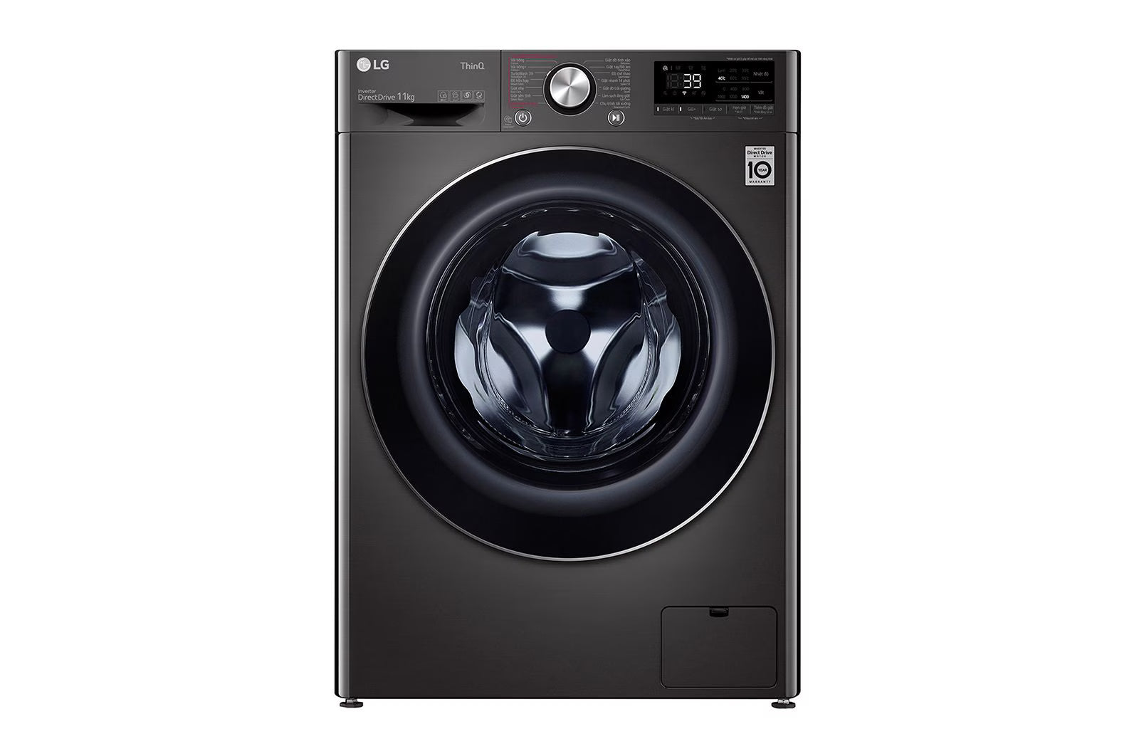 LG 10 KG Front Load Washing Machine (FV1410S3B) – AI DD Motor, TurboWash™, Steam™, Wi-Fi, Child Lock – Black