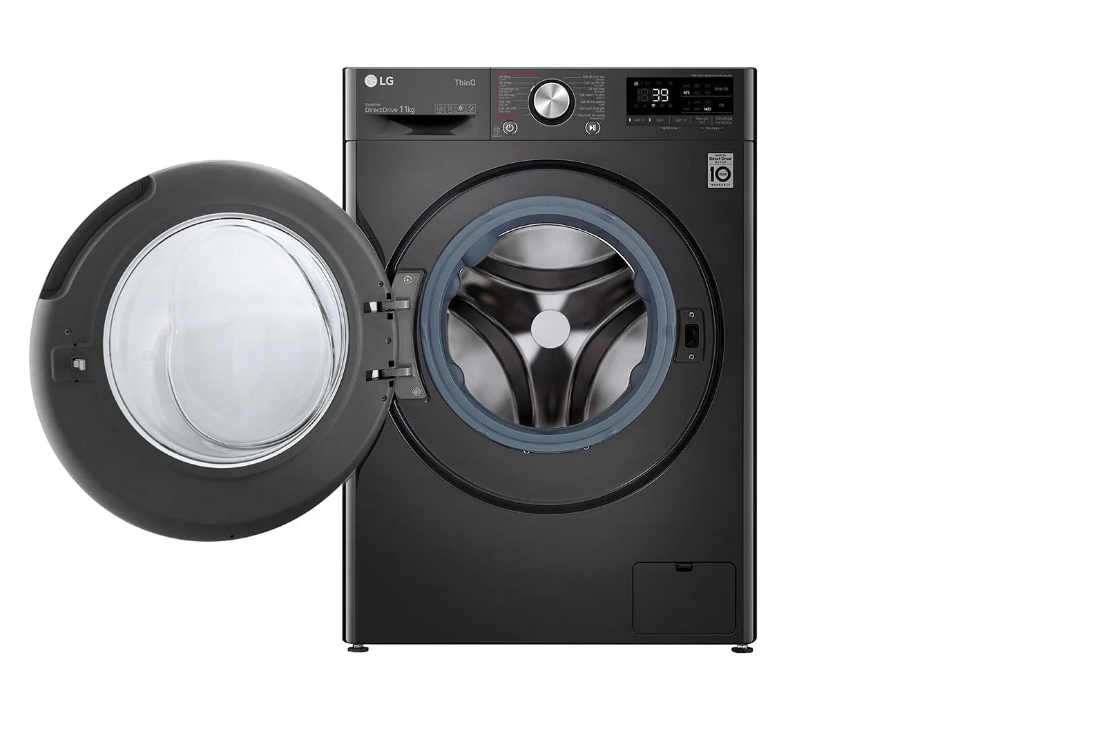 LG 10 KG Front Load Washing Machine (FV1410S3B) – AI DD Motor, TurboWash™, Steam™, Wi-Fi, Child Lock – Black