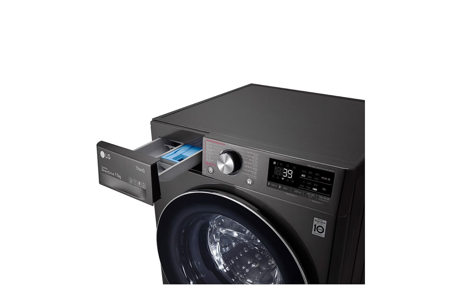 LG 10 KG Front Load Washing Machine (FV1410S3B) – AI DD Motor, TurboWash™, Steam™, Wi-Fi, Child Lock – Black