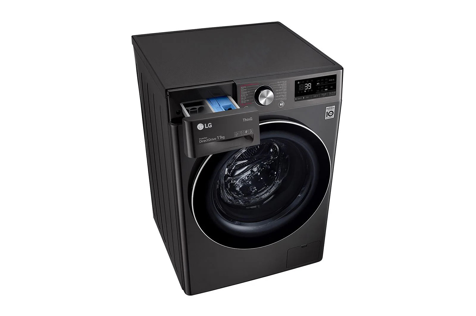 LG 10 KG Front Load Washing Machine (FV1410S3B) – AI DD Motor, TurboWash™, Steam™, Wi-Fi, Child Lock – Black