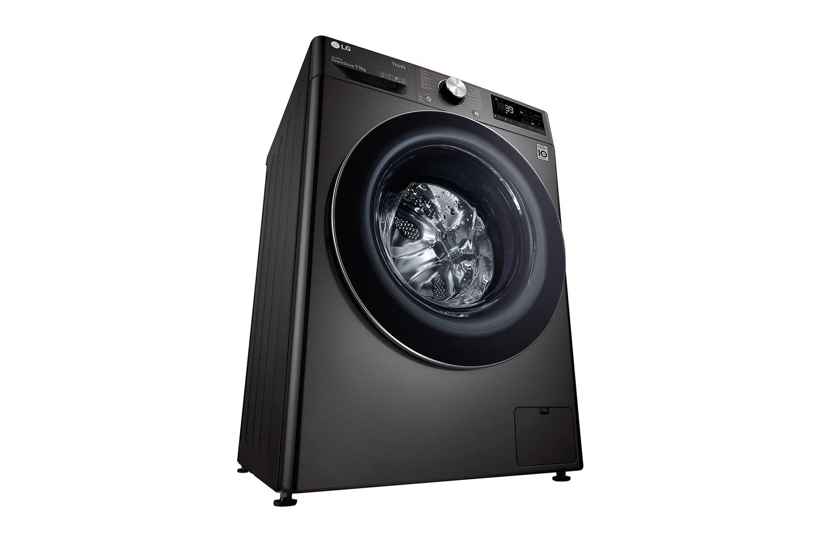 LG 10 KG Front Load Washing Machine (FV1410S3B) – AI DD Motor, TurboWash™, Steam™, Wi-Fi, Child Lock – Black