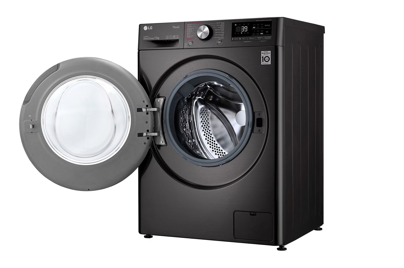 LG 10 KG Front Load Washing Machine (FV1410S3B) – AI DD Motor, TurboWash™, Steam™, Wi-Fi, Child Lock – Black